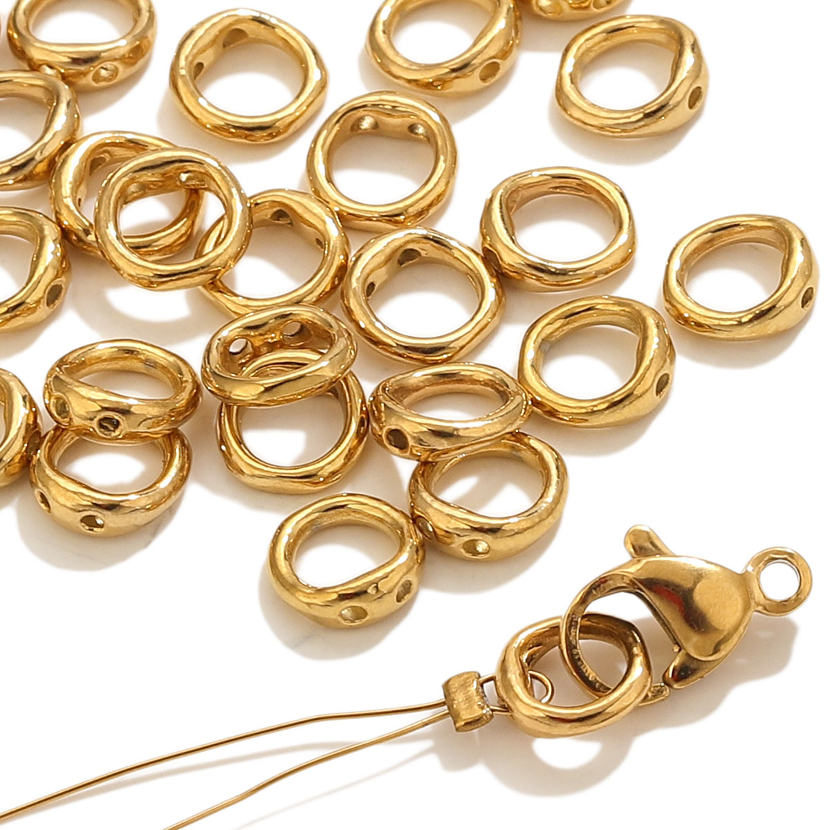 Jewelry Making Material - 20 adet Paslanmaz Çelik Klipsler Uç