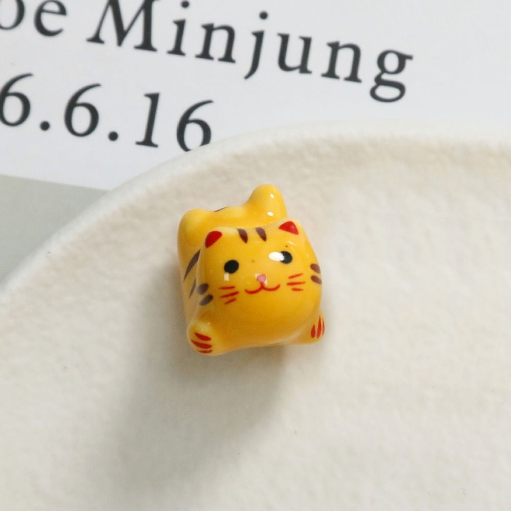 Jewelry Making Japan - Kitty Seramik Calico Kedi Boncukları Kedi