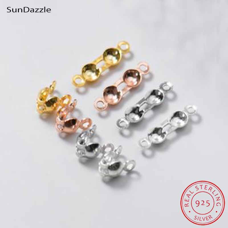 Jewelry Making Material - 4 adet Hakiki Saf 925 Ayar