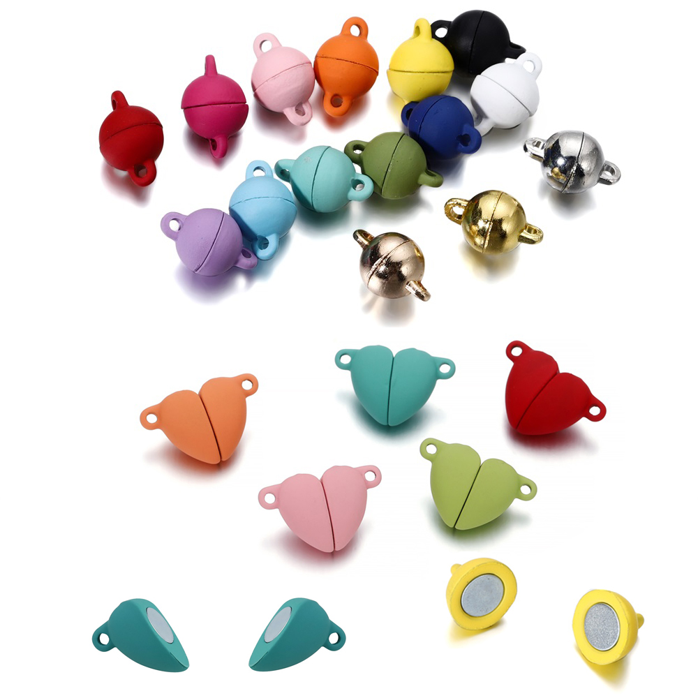 Jewelry Making For Couples - 5 çift Aşk Kalp Mıknatıs Konektörü