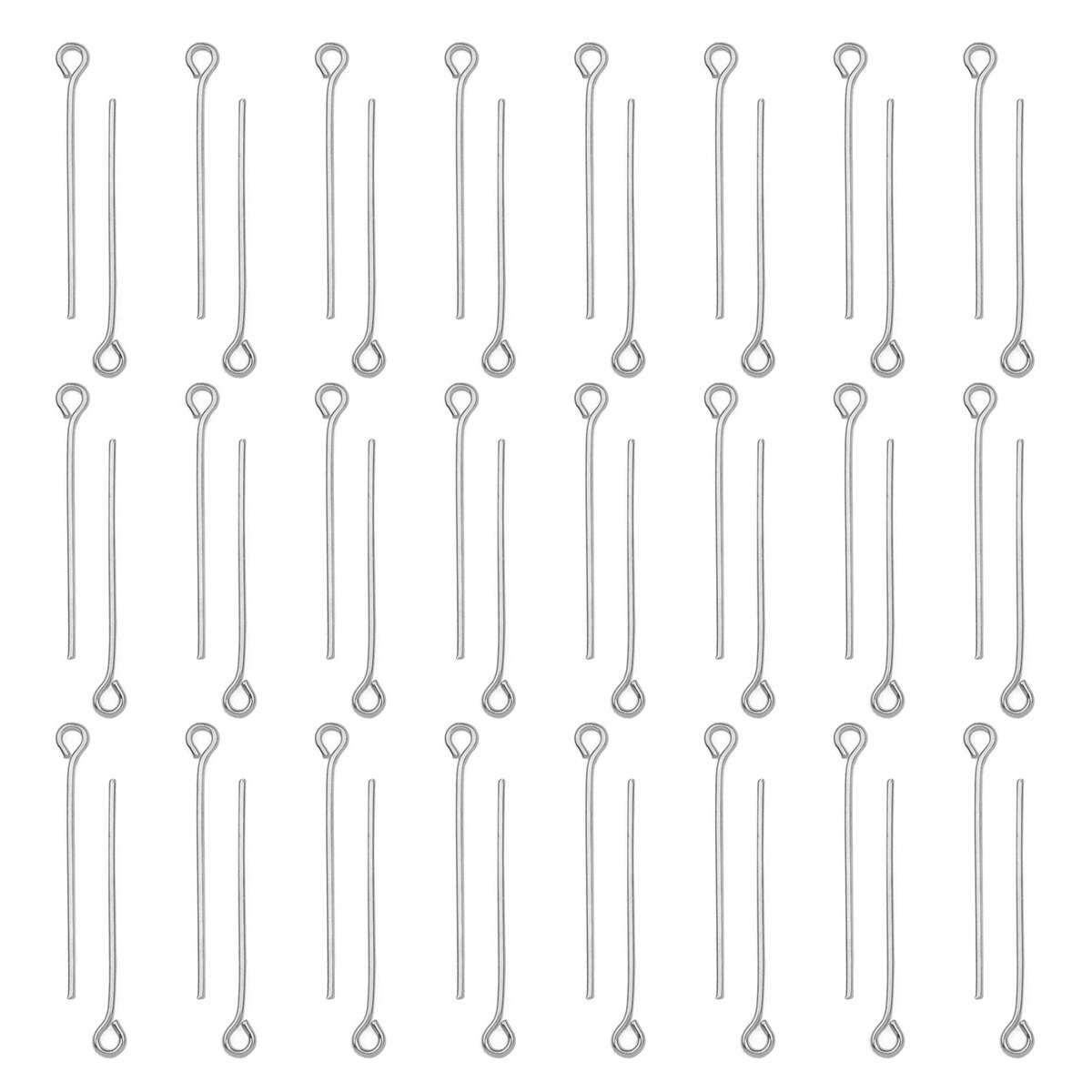 Jewelry Making Head Pins - 100 adet/grup Paslanmaz Çelik Göz Pimleri