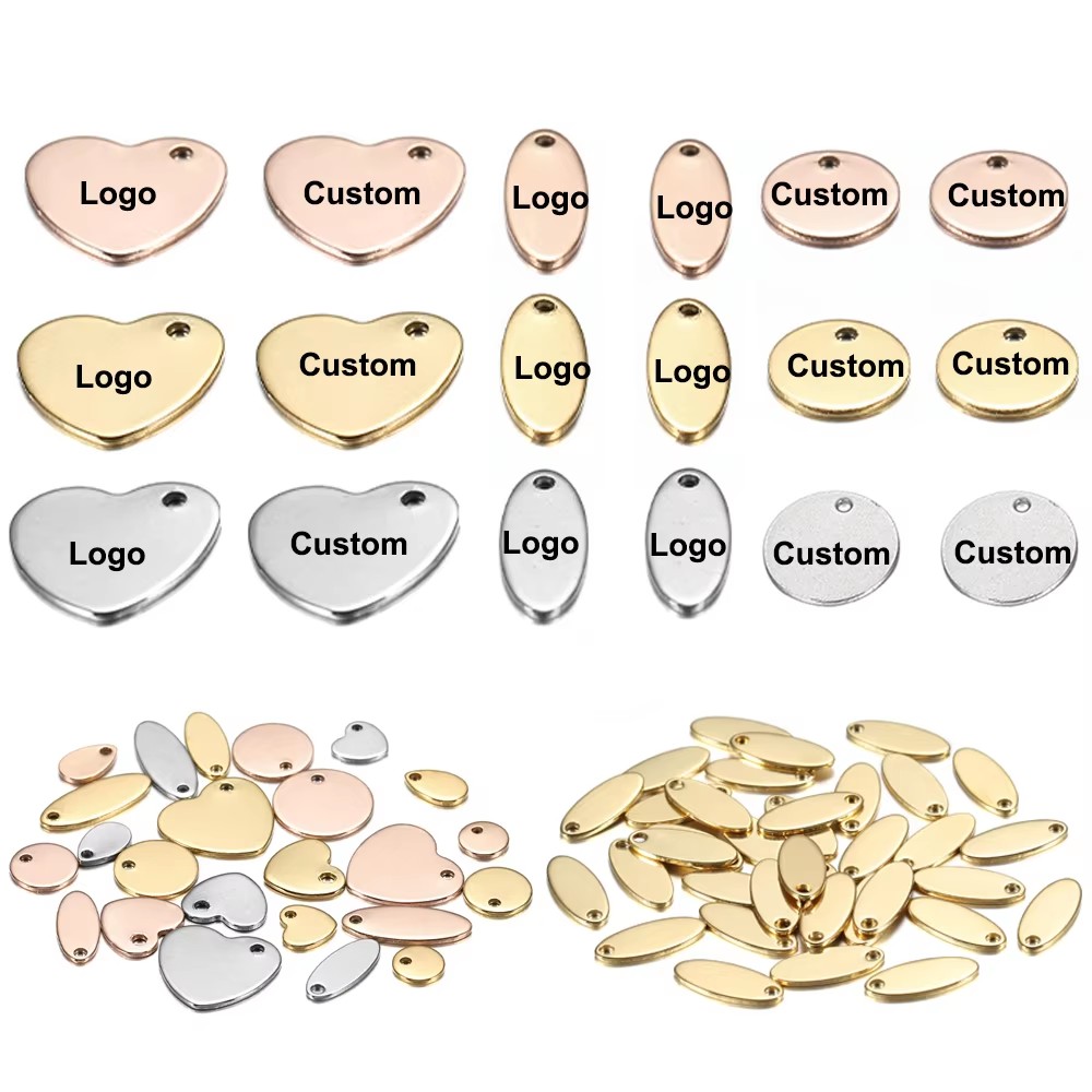 Making Custom Jewelry - 100 adet/grup özel lazer gravür LOGO
