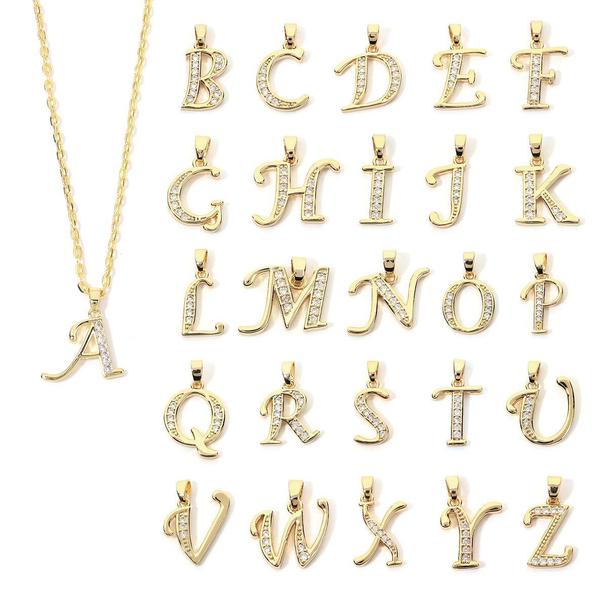 Making Custom Jewelry - 1 adet Metal A-Z Alfabe Harf