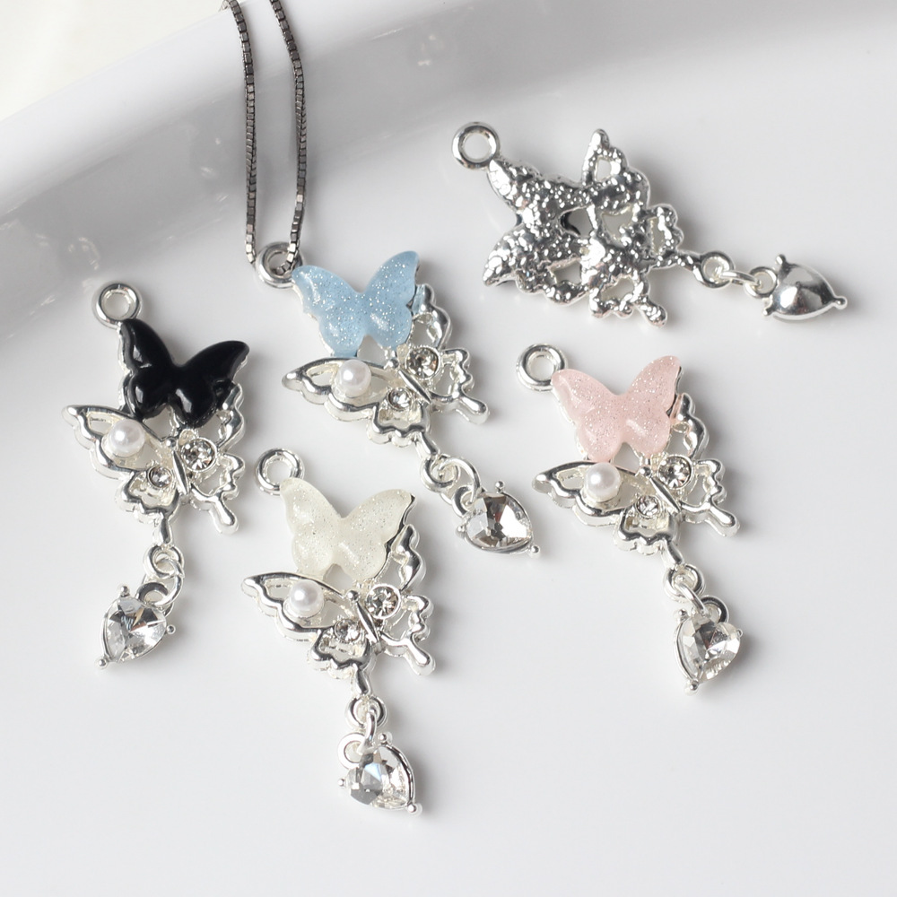 Jewelry Making Japan - 10 adet/paket Basit Alaşım Zirkon Reçine