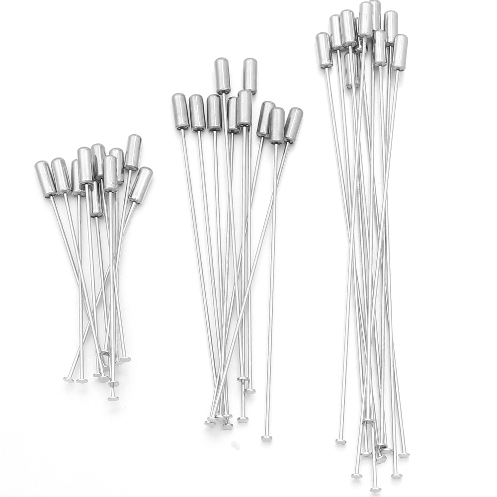 10 adet 60/90/120mm bakır broş - Jewelry Making Head Pins incelemesi ve fiyatı