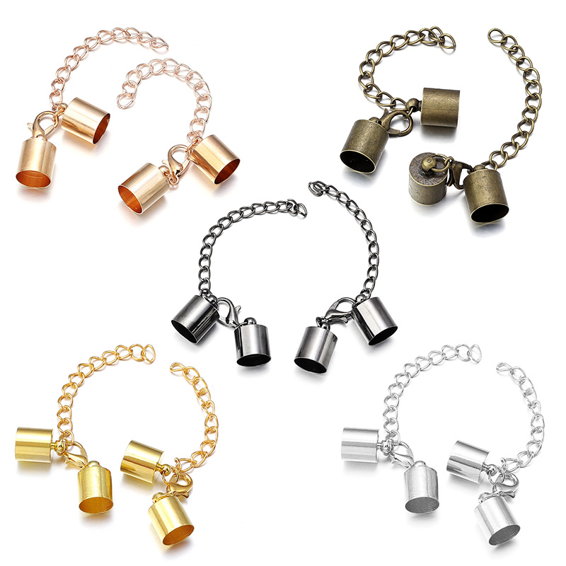 10 takım deri kordon uç kapakl - Jewelry Making Material incelemesi ve fiyatı