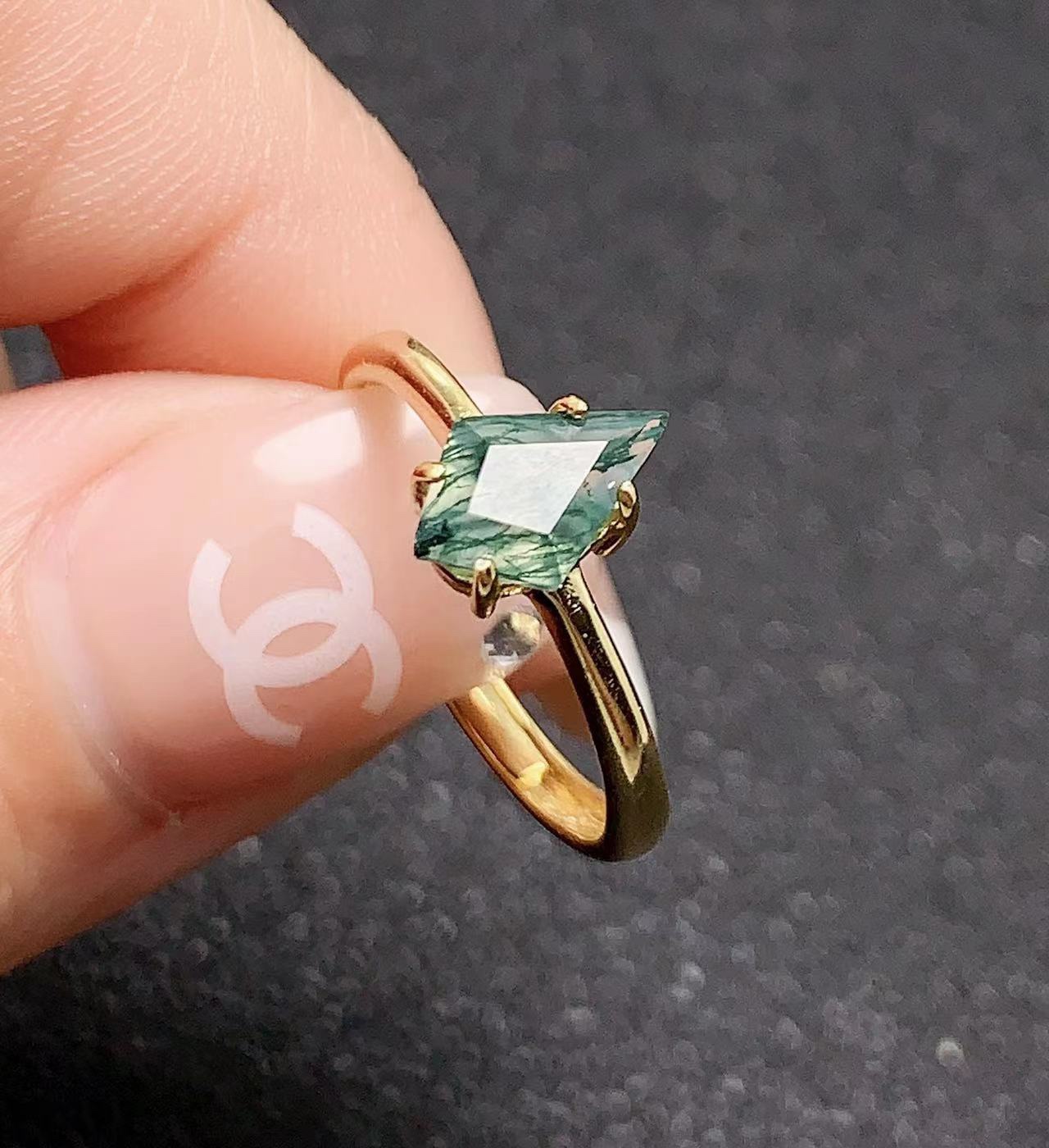 Moss akik 925 gümüş alyanslar  - Jewelry Making University incelemesi ve fiyatı