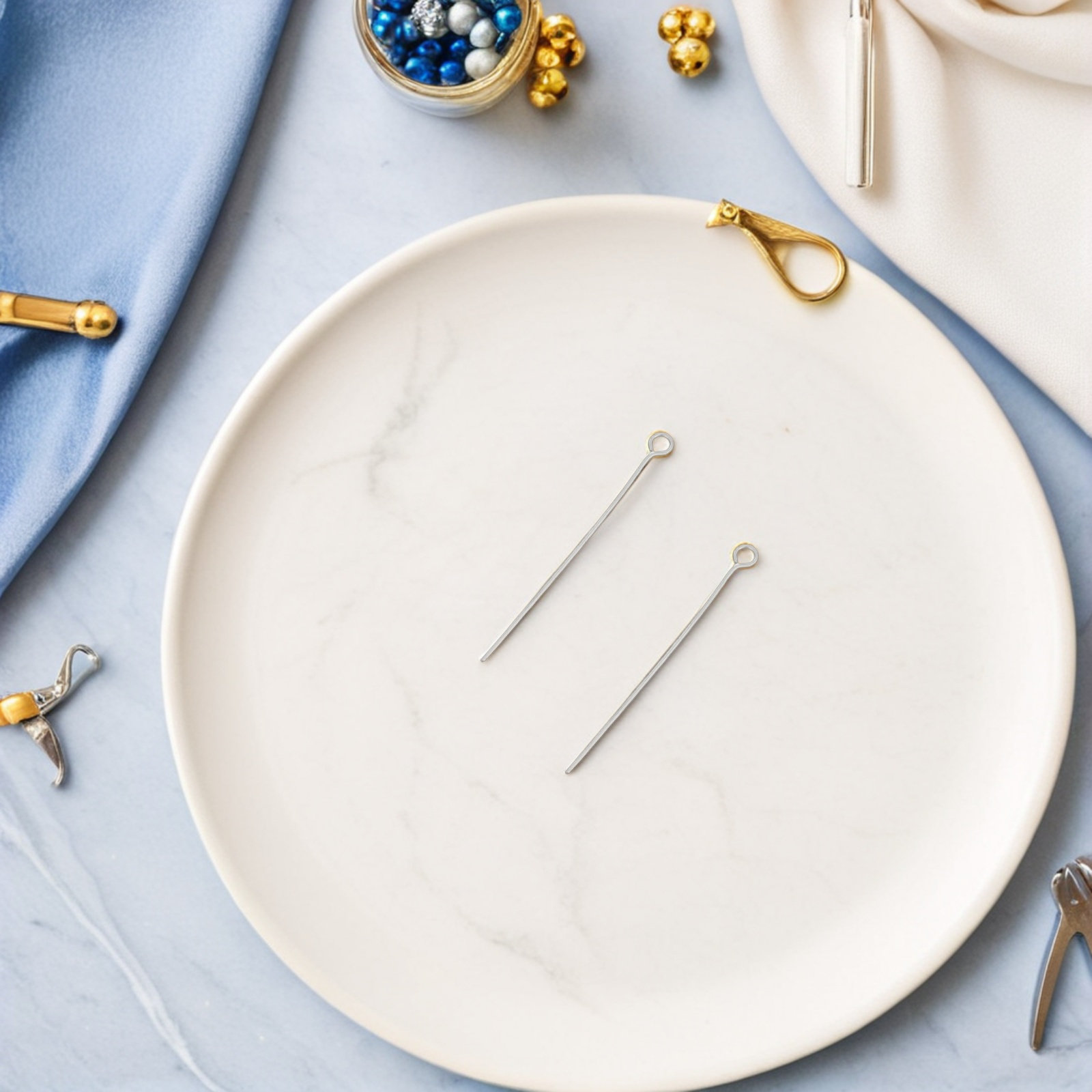 300 Adet Paslanmaz Çelik 40mm  - Jewelry Making Head Pins incelemesi ve fiyatı