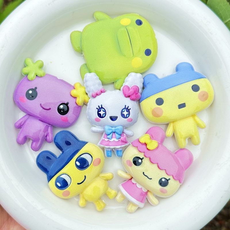 45mm Karikatür Tamagotchi çift - Jewelry Making Material incelemesi ve fiyatı