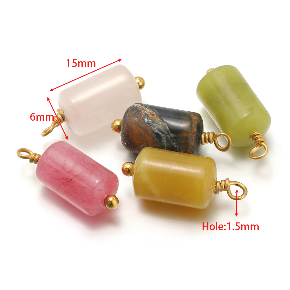 10 adet Paslanmaz Çelik Doğal  - Jewelry Making Stones incelemesi ve fiyatı