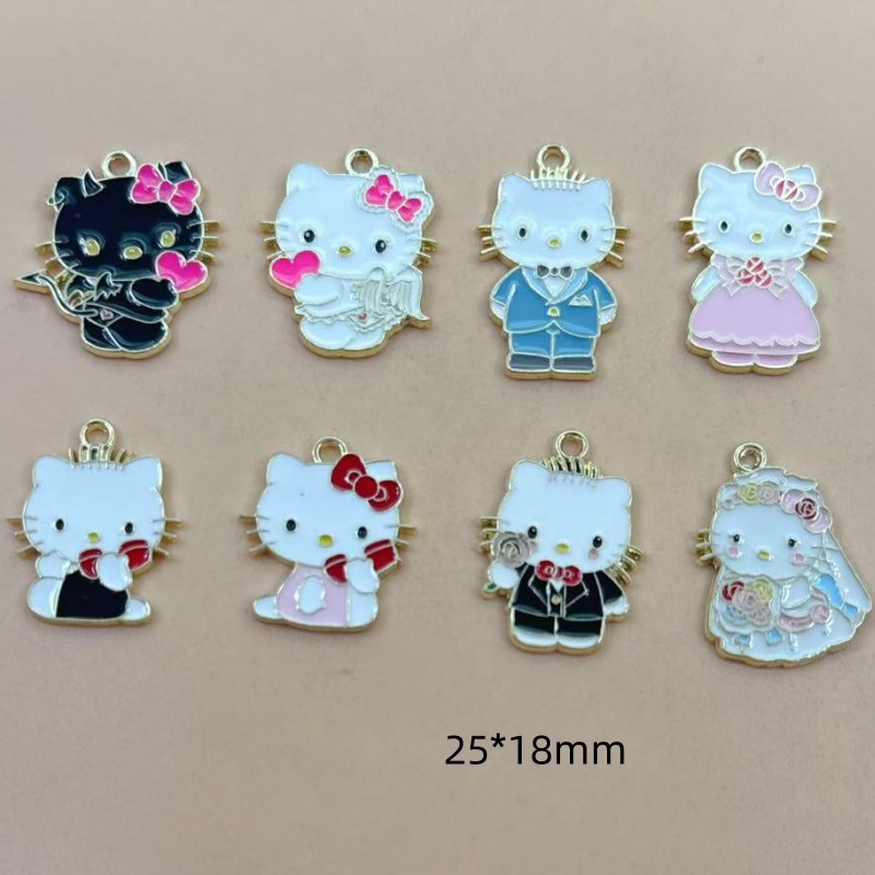 10 adet Karikatür Emaye Çift K - Jewelry Making For Couples incelemesi ve fiyatı