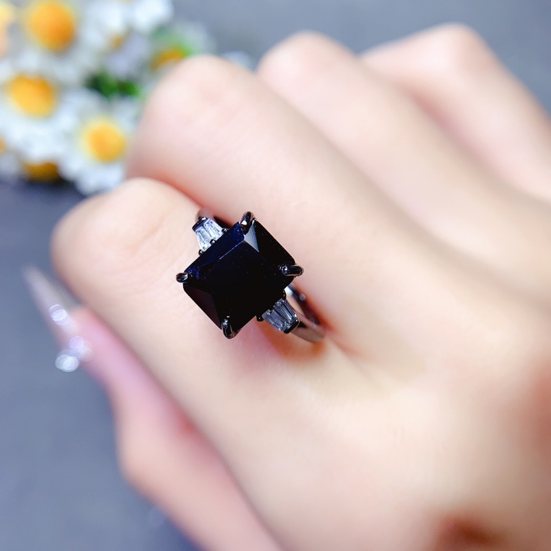 Doğal Dikdörtgen Siyah Spinel  - Jewelry Making University incelemesi ve fiyatı